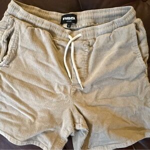 RSQ Beige Corduroy Shorts Men’s Size Small